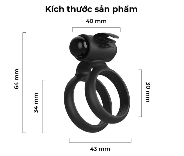 Vòng rung đôi S-Hande Crawler gai nổi tăng hưng phấn đỉnh cao