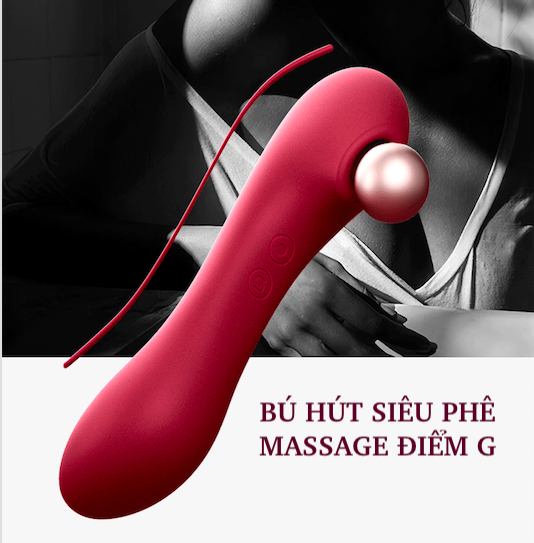 Máy massage 2 đầu Svakom Hill, rung bú hút mạnh, giày cao gót