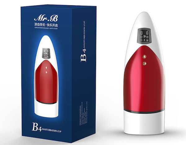 Âm đạo giả Mr.B B4 cao cấp rung hút tỏa nhiệt sấy khô tự động