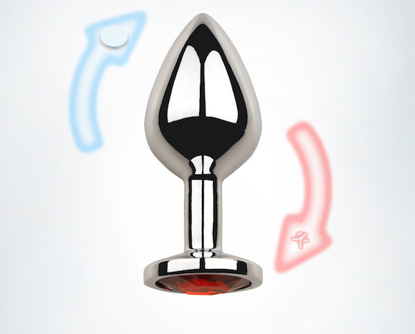 Phích inox cắm hậu môn đính đá đẹp nhỏ gọn tăng khoái cảm