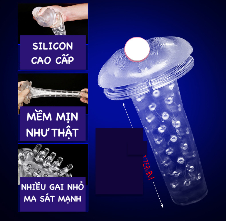 Máy thủ dâm Ailighter Juicer 3D co bóp xoay hút tiếng rên phê