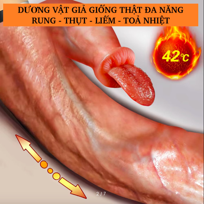 Đồ chơi tình dục Long Love rung thụt liếm kích thích mạnh mẽ