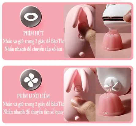 Máy massage lưỡi liếm Hee Tu Pulse Solo chất liệu silicone hồng kích thích cực đã