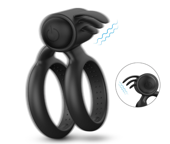 Vòng rung đôi S-Hande Crawler gai nổi tăng hưng phấn đỉnh cao