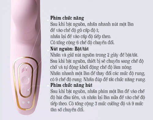 Adiba Little Fairy dụng cụ massage điểm G và âm vật chính hãng