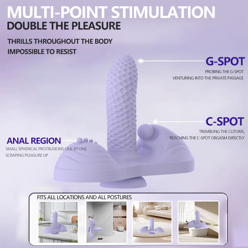 Dụng cụ thủ dâm Adiba 3 in 1 rung thụt sưởi ấm kích thích điểm G âm vật cho nữ