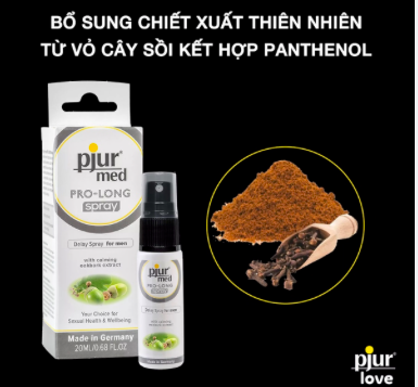 Chai xịt kéo dài Pjur Med Prolong 20ml Đức chống xuất tinh sớm hiệu quả