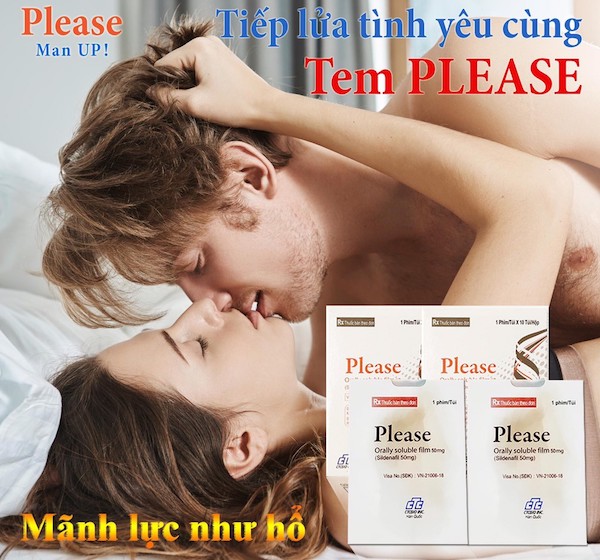 Tem ngậm Please 100mg Hàn Quốc Chính Hãng Kéo Dài Quan Hệ