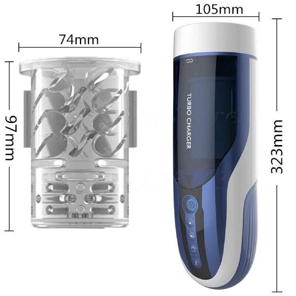 Âm đạo giả tự động nhiều chế rung xoay thụt có rên sạc điện - Leten Thrusting + Rotating