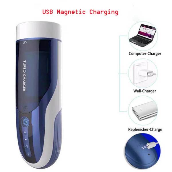 Âm đạo giả tự động nhiều chế rung xoay thụt có rên sạc điện - Leten Thrusting + Rotating