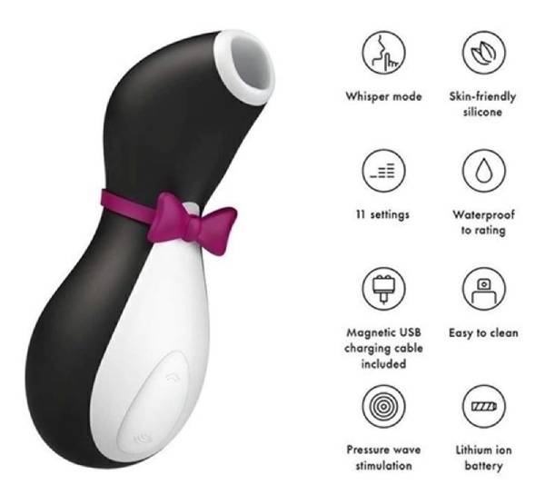 Máy Rung Hút Kích Thích Âm Vật Satisfyer Penguin Chính Hãng Đức Công Nghệ Air-Pulse