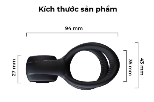 Vòng rung Naughty Ring tăng cảm giác cực đỉnh, kích thích mạnh