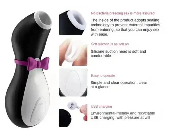 Máy Rung Hút Kích Thích Âm Vật Satisfyer Penguin Chính Hãng Đức Công Nghệ Air-Pulse