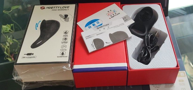 Vòng đeo dương vật Pretty Love Ring Shaking II có lưỡi liếm tăng khoái cảm