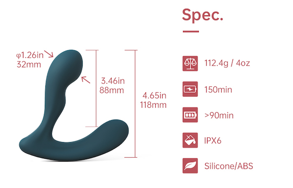 Magic Motion Solstice X máy mát xa hậu môn tuyến tiền liệt kết nối App thông minh