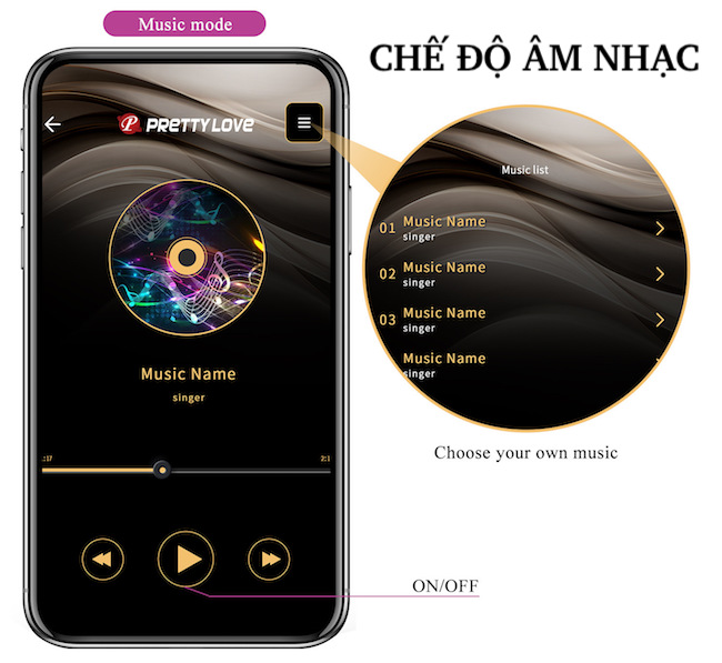 Pretty Love BILLY máy massage hậu môn điều khiển từ xa app