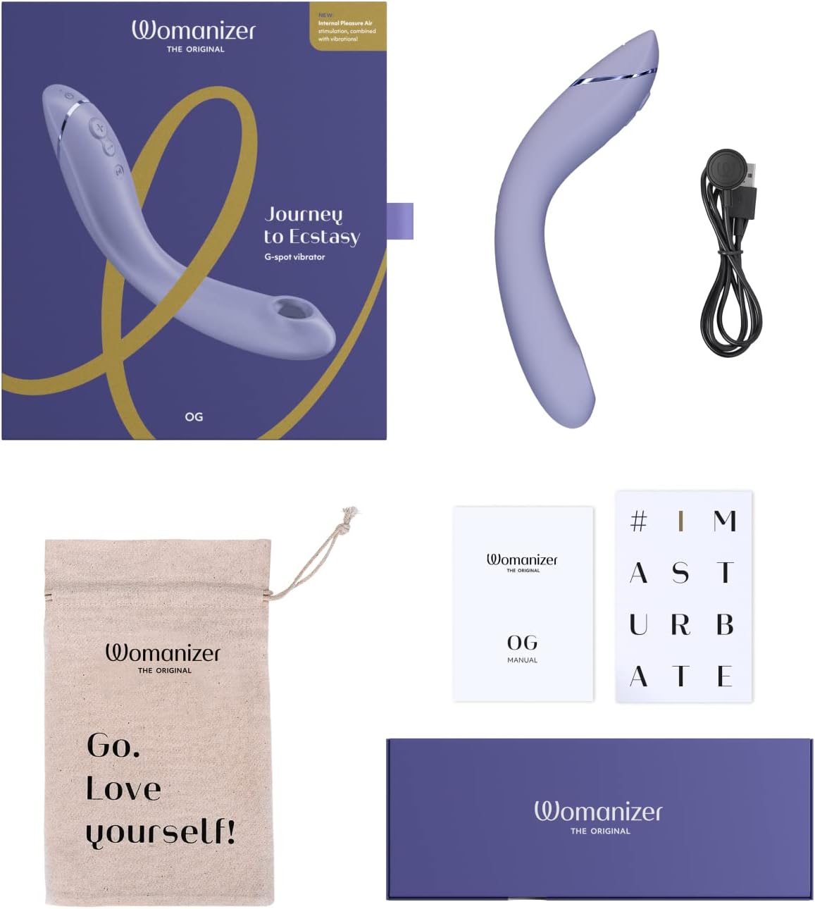 Máy Kích Thích Điểm G Womanizer OG Công Nghệ Áp Lực Không Khí