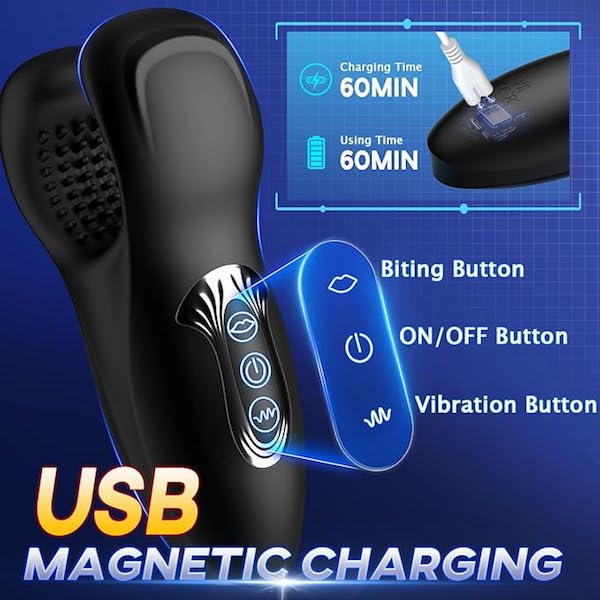 Máy thủ dâm cầm tay dạng kẹp massage luyện tập dương vật