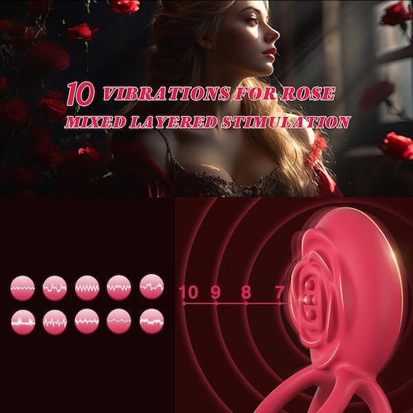 Vòng Đeo Cậu Nhỏ Hình Hoa Hồng – Kích Thích Âm Vật Tăng Cường Khoái Cảm