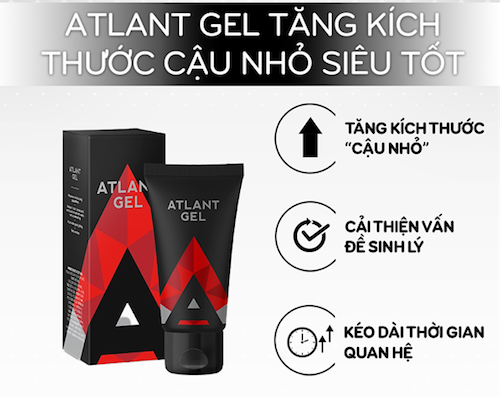 Atlant Gel – Gel Bôi Hỗ Trợ Tăng Kích Thước Dương Vật, Cải Thiện Cương Cứng