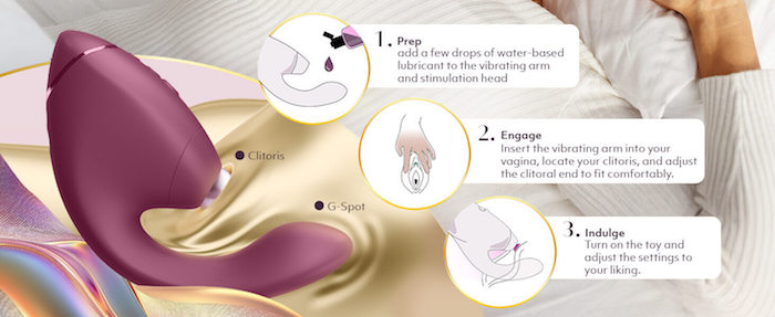 Máy rung hút âm vật Womanizer Next Duo 2 in 1 công nghệ sóng âm