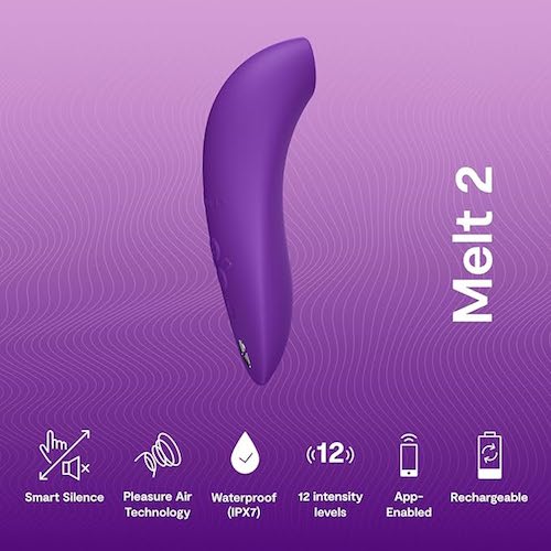 We-Vibe Melt 2 Máy Kích Thích Âm Vật Sóng Khí Cao Cấp Điều Khiển Qua App