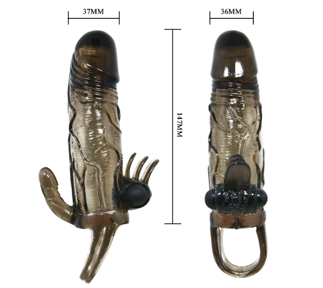 Bao cao su đôn dên Brave Man quai đeo rung 2 đầu cảm giác mới