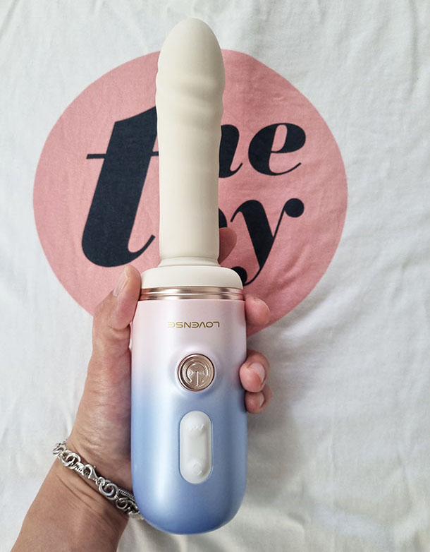 Dương vật giả Lovense Spinel rung thụt toả nhiệt điều khiển App điện thoại