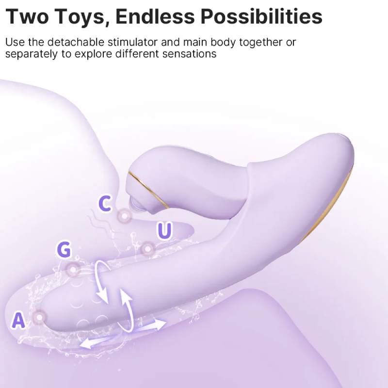 Dương vật giả Svakom DuoGlow điều khiển qua app massage điểm G và âm vật Dương vật giả Svakom DuoGlow điều khiển qua app massage điểm G và âm vật