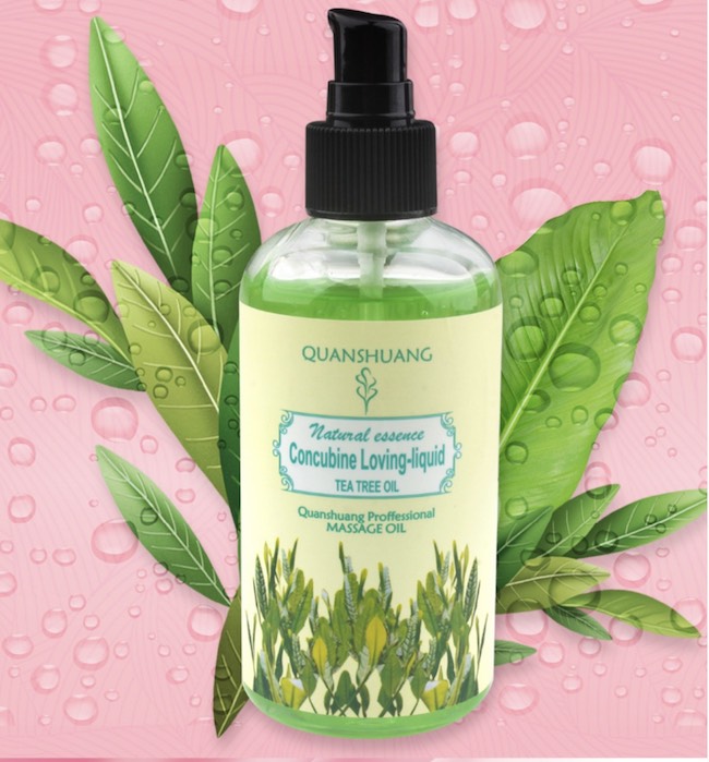 Dầu Massage Trà Xanh Quanshuang Tea Tree Oil – Gel Bôi Trơn Massage Toàn Thân Thư Giãn Và Tăng Cảm Giác