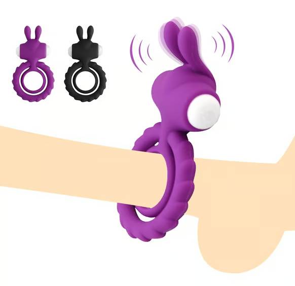 Vòng Rung Tai Thỏ Love Moment Oh! Rabbit – Vòng Đeo Dương Vật Tăng Khoái Cảm Chống Xts