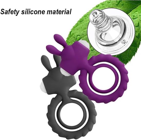 Vòng Rung Tai Thỏ Love Moment Oh! Rabbit – Vòng Đeo Dương Vật Tăng Khoái Cảm Chống Xts