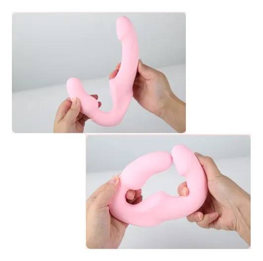 Dương Vật Giả 2 Đầu Điều Khiển Từ Xa Yunman Rung Mạnh Strap On Dildo Cho Les