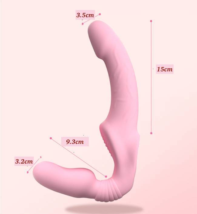 Dương Vật Giả 2 Đầu Điều Khiển Từ Xa Yunman Rung Mạnh Strap On Dildo Cho Les