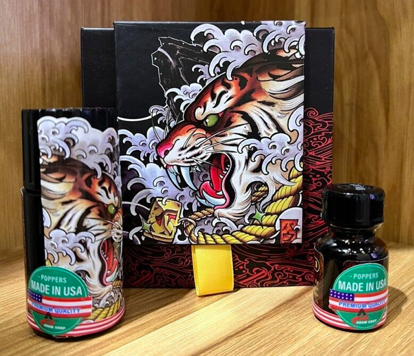 Combo popper con hổ Tiger đỏ 50ml chính hãng mua ngay ưu đãi