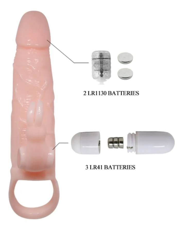 Bao cao su đôn dên tăng kích thước Braveman - Rung đầu và rung gốc có quai đeo