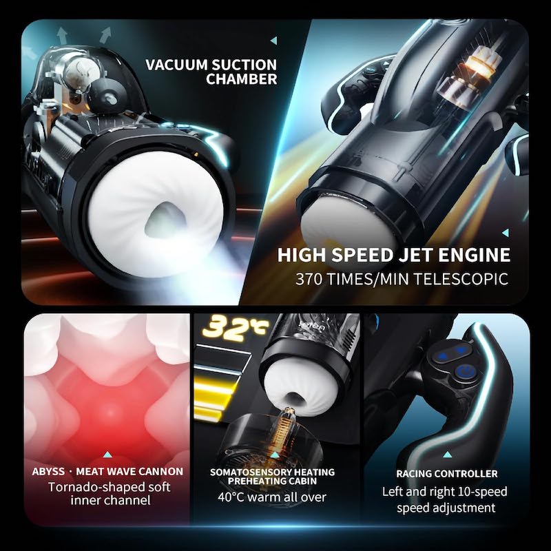 Âm đạo giả đa năng Leten Bermuda Thrusting Male Masturbator máy thủ dâm cao cấp