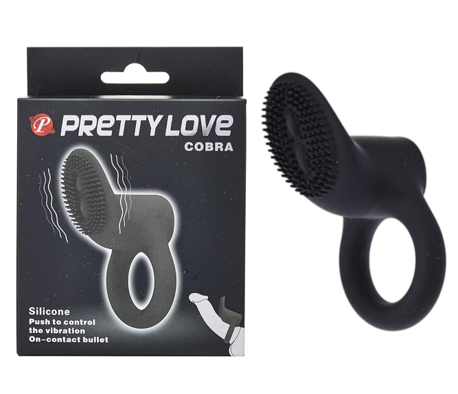 Vòng Đeo Dương Vật Rung Pretty Love Cobra Tăng Khoái Cảm & Kéo Dài Thời Gian