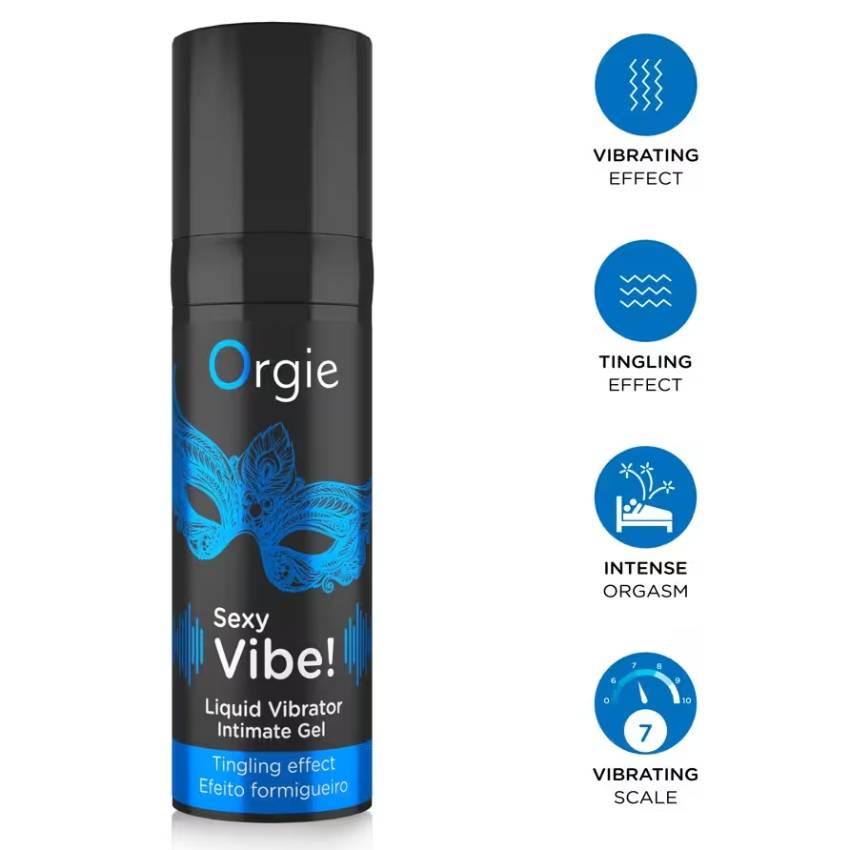 Gel rung kích thích Orgie Sexy Vibe Liquid Vibrator 15ml Tăng Khoái Cảm Tức Thì Cho Cả Nam & Nữ