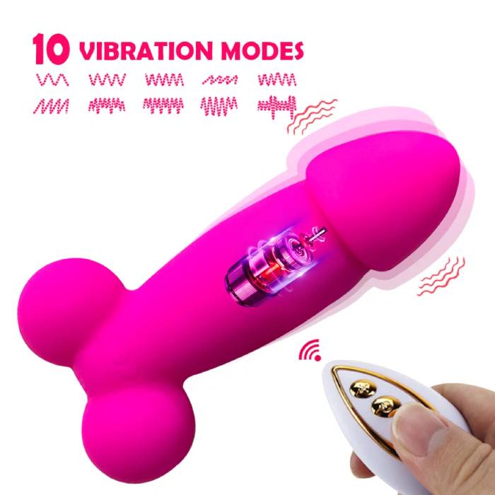 Trứng rung hình dương vật giả BOQI không dây remote điều khiển từ xa