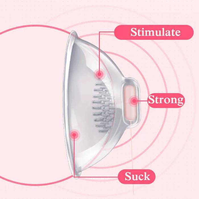 Máy rung massage vú đầu ti 3 in 1 điều khiển remote kích thích nhũ hoa