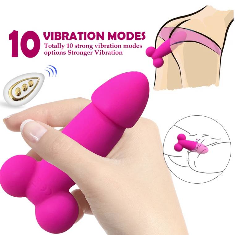 Trứng rung hình dương vật giả BOQI không dây remote điều khiển từ xa