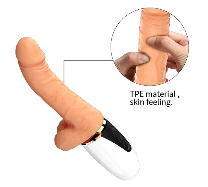 Dương vật giả Dibe Madge rung thụt tỏa nhiệt sạc USB siêu mềm mại Dương vật giả Dibe Madge rung thụt tỏa nhiệt sạc USB siêu mềm mại