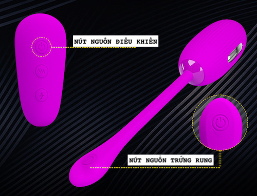 Trứng rung sốc điện Pretty Love Shock Fun không dây điều khiển từ xa kích thích mạnh mẽ