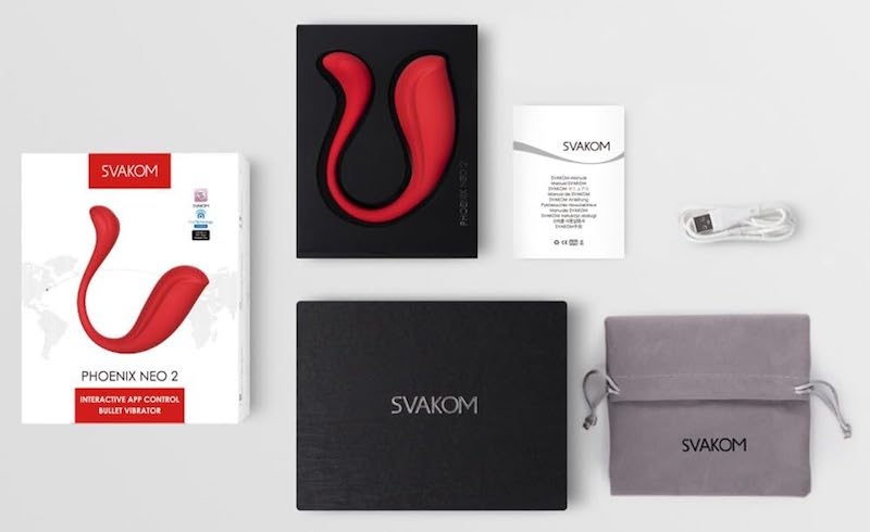 Trứng rung 2 đầu Svakom Phoenix Neo 2 điều khiển qua app điện thoại