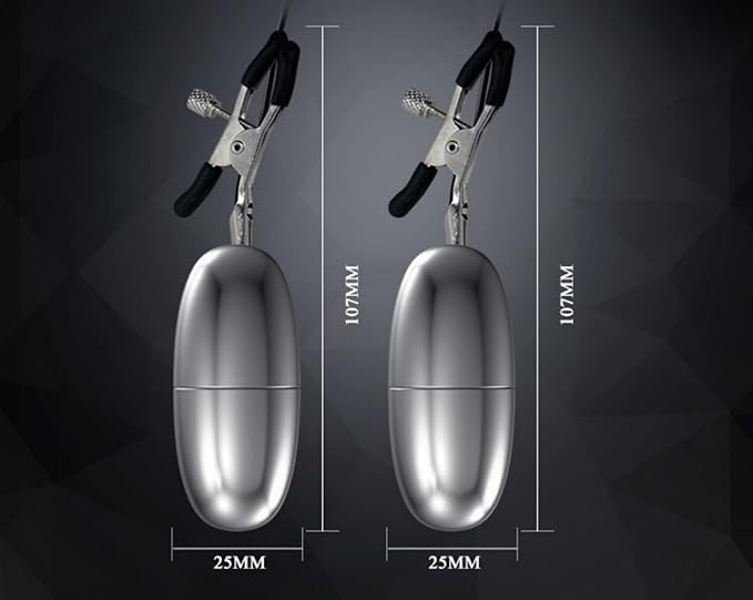 Kẹp Đầu Ti Kèm Trứng Rung 12 Chế Độ Baile Máy Massage Vòng 1 Kích Thích Mạnh