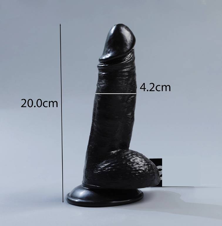 Dương vật giả chisa rubicon 7.9 inch màu đen giống thật gân guốc mạnh mẽ