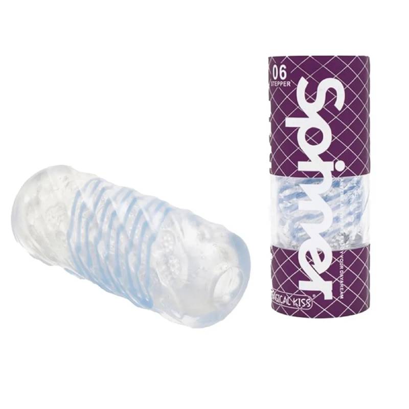Tenga Spinner 06 Stepper Cốc Thủ Dâm Trong Suốt 4D Xoắn Ốc