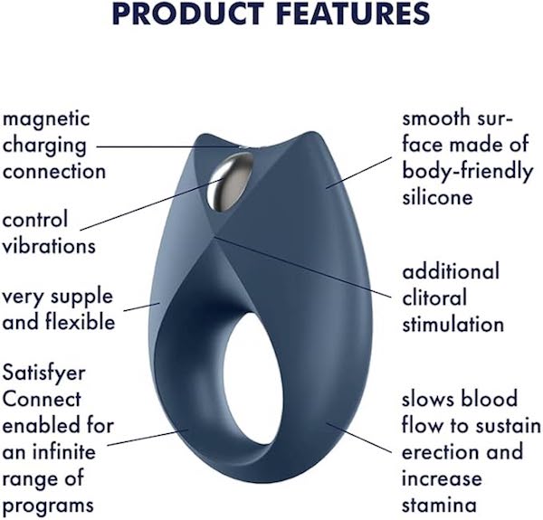 Satisfyer Royal One Ring Vibrator Vòng Đeo Dương Vật Cao Cấp Rung Điều Khiển Qua App