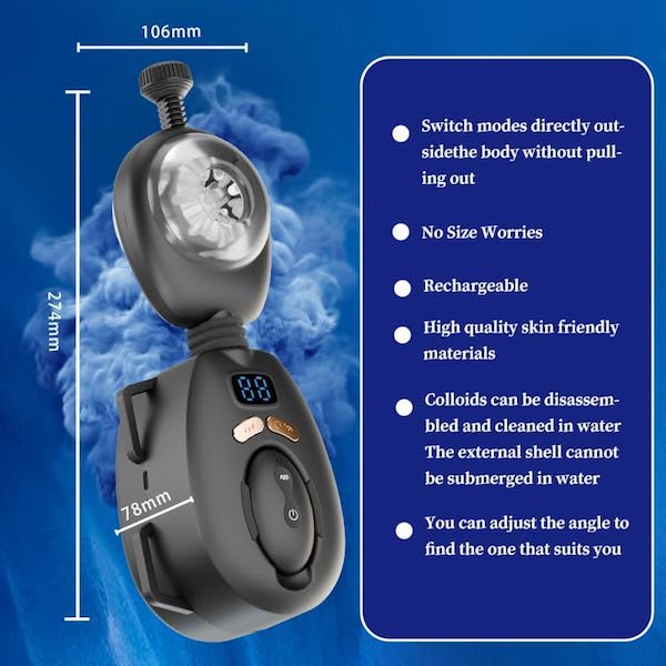 Swing Wagger Máy Thủ Dâm Tập Luyện Dương Vật Tự Động 2 in 1